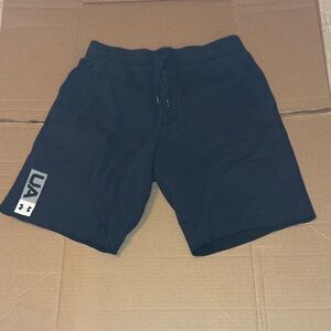 Under Armour Men's Black Athletic Drawstring Shorts with Logo